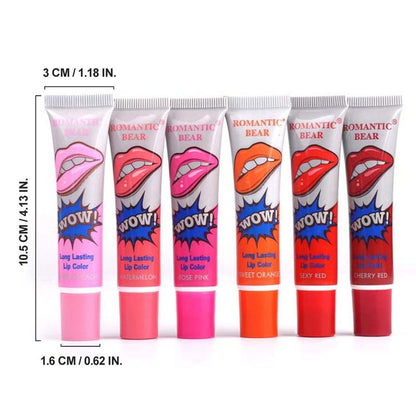 Long Lasting Lipstick, Waterproof Lip Gloss, Tear Off & Easy Coloring Lip Sticks for All Occasions Lip Makeup, Girls & Women Summer Lip Makeup Gifts