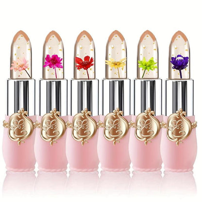 Summer Flower Jelly Lipstick, Trending Products, Temperature Changing Moisturizer Flower Lip Stick, Long Lasting Lip Balm, Color Change Lip Gloss