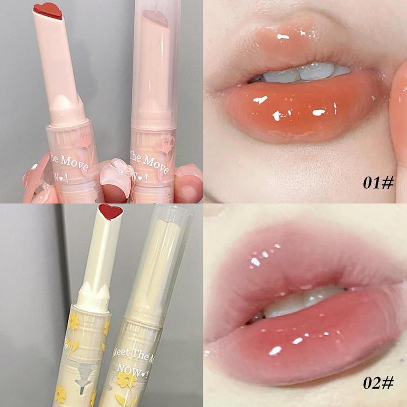 Gege Bear Long-wearing Moisturizing Lipstick for Summer Gift, 6 Counts/set Plumping Makeup Lip Gloss, Long-lasting Mirror Lip Gloss for All Occasions Makeup, Lip Gloss