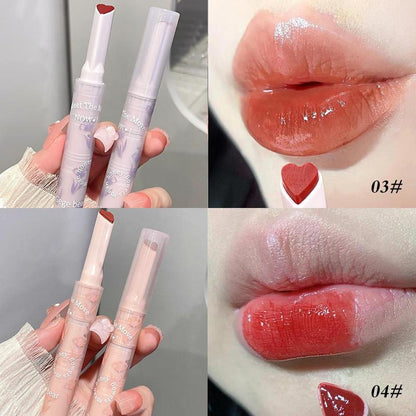 Gege Bear Long-wearing Moisturizing Lipstick for Summer Gift, 6 Counts/set Plumping Makeup Lip Gloss, Long-lasting Mirror Lip Gloss for All Occasions Makeup, Lip Gloss