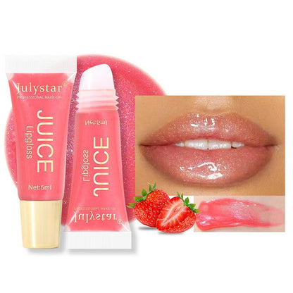 Fruit Flavored Moisturizing Lip Gloss, Long Lasting Tinted Lip Gloss, Glossy Lip Glaze Stick, Plumping Lip Oil, Elegant Hydrating Lip Cosmetic For Gift