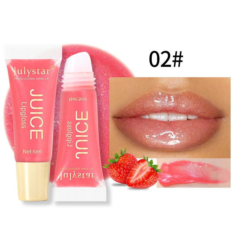 Fruit Flavored Moisturizing Lip Gloss, Long Lasting Tinted Lip Gloss, Glossy Lip Glaze Stick, Plumping Lip Oil, Elegant Hydrating Lip Cosmetic For Gift