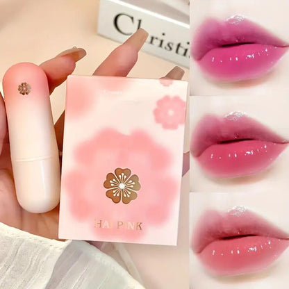 Juicy Temperature Color Changing Lipstick, Moisturizing Flower Lip Balm, Long Lasting Tinted Lip Gloss, Hydrating Lip Gloss for All Occasions Lip Makeup, Lip Care Moisturizer, Prettygirlglaze