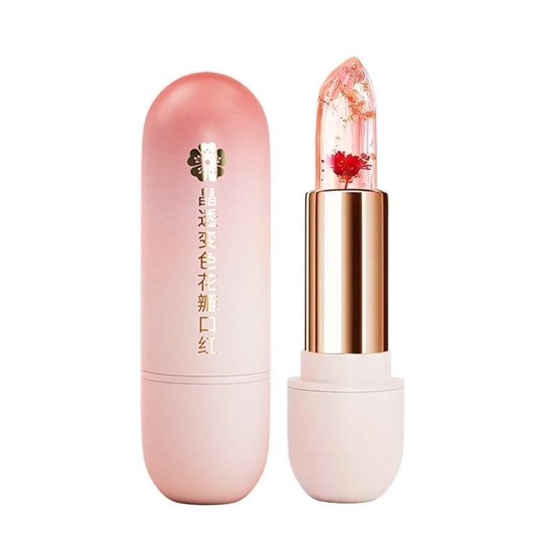 Juicy Temperature Color Changing Lipstick, Moisturizing Flower Lip Balm, Long Lasting Tinted Lip Gloss, Hydrating Lip Gloss for All Occasions Lip Makeup, Lip Care Moisturizer, Prettygirlglaze