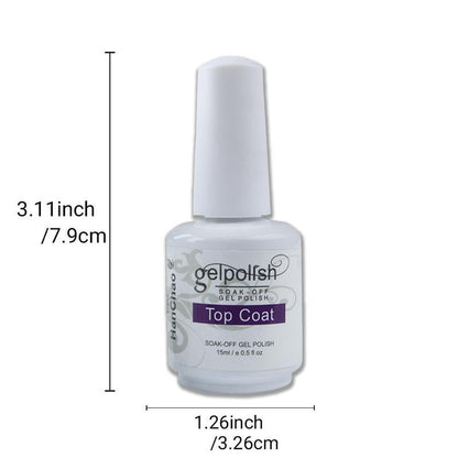 Gel Nail Polish Top Coat and Base Coat, Nail Art Base Coat & Top Coat, Nail Polish Glue, Clear Gel Polish Base and Top Coat Gel, Nail Art Base Gel, Summer Nail Kit for Women & Girls, Manicure Nail Care Oil Nail Glue