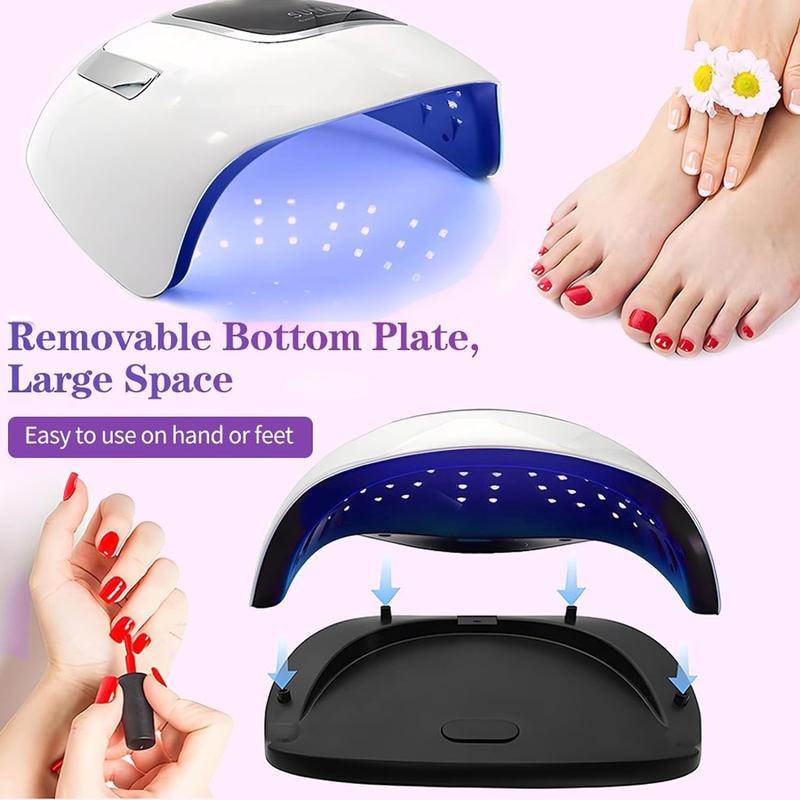 UV LED Nail Lamp, Summer Gifts, 320W Fast Nail Dryer, Nail Curing Light With 72 LED Beads, LCD Touch Screen Auto Sensor Nail Lamp,Nail Art Tools