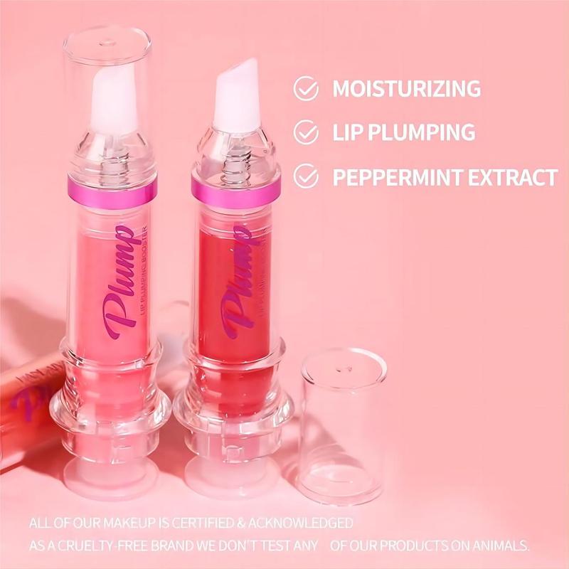 Lip Plumping Booster Spicy Lip Lipstick Lifter Gloss Hydrating Plumping Lip Glass Mirror Lip GlazeLip Makeup for Women Girls