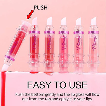 Lip Plumping Booster Spicy Lip Lipstick Lifter Gloss Hydrating Plumping Lip Glass Mirror Lip GlazeLip Makeup for Women Girls