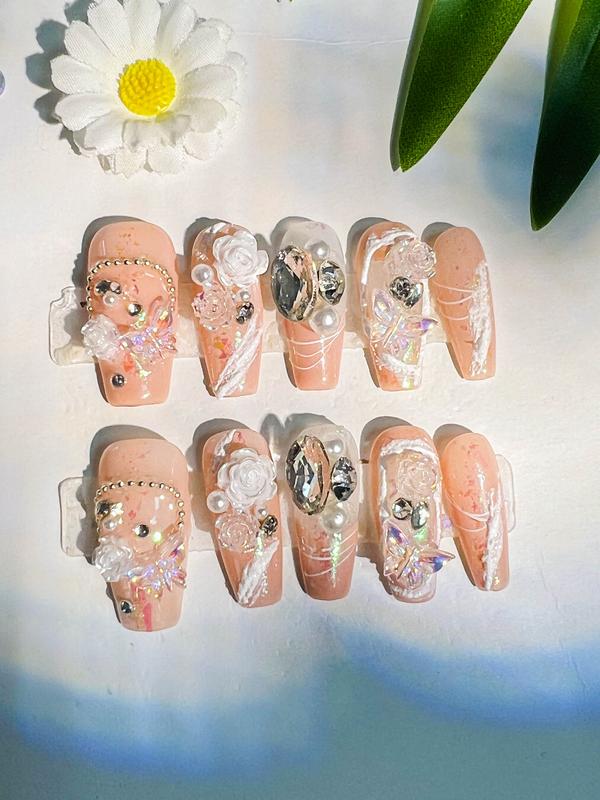 Pastel Collection Pressed-on Nails, dedicated to live, weekly update a variety of styles, accidentally meet your favorite, every live inevitably have activities, only for you to enter the live room, only appear in the live room!