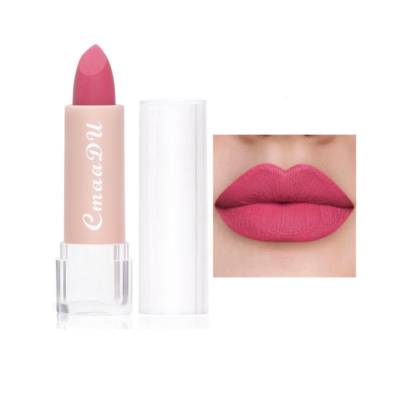 Long Lasting Matte Lipstick, 1 Count Waterproof Moisturizing Lipsticks Suitable for All Occasions, Lip Makeup Products for Girls and Women