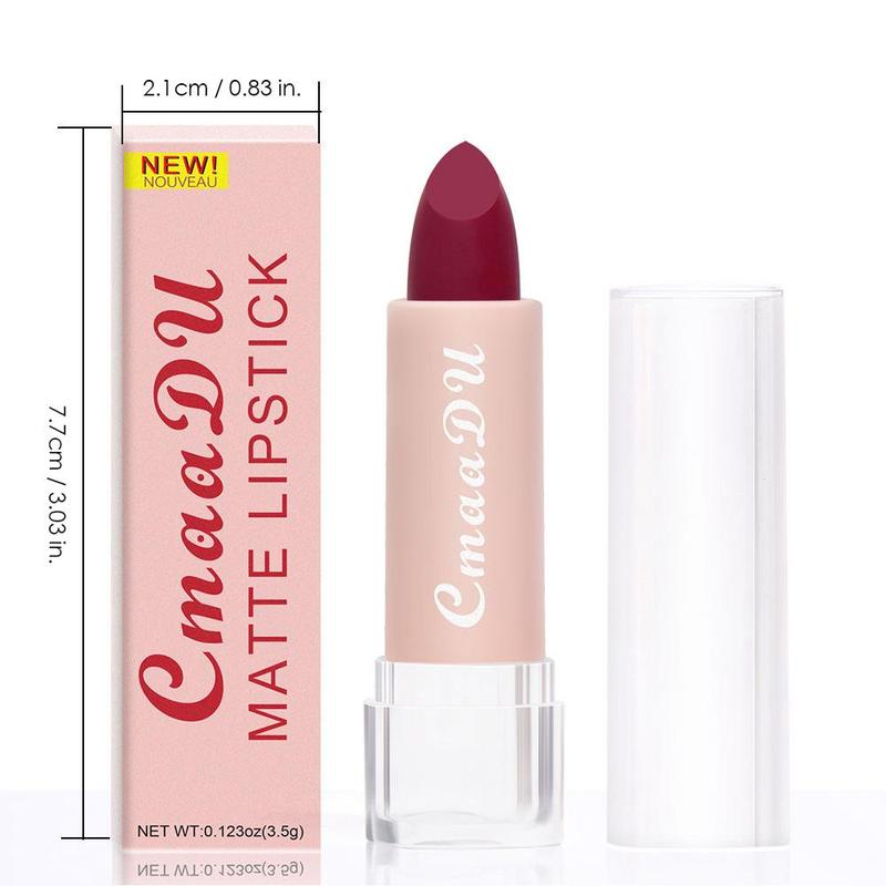 3.5g Lipstick, 1 Count Velvet Matte Long Lasting Lip Stick, Lip Makeup Product For Women Music Festival Makeup