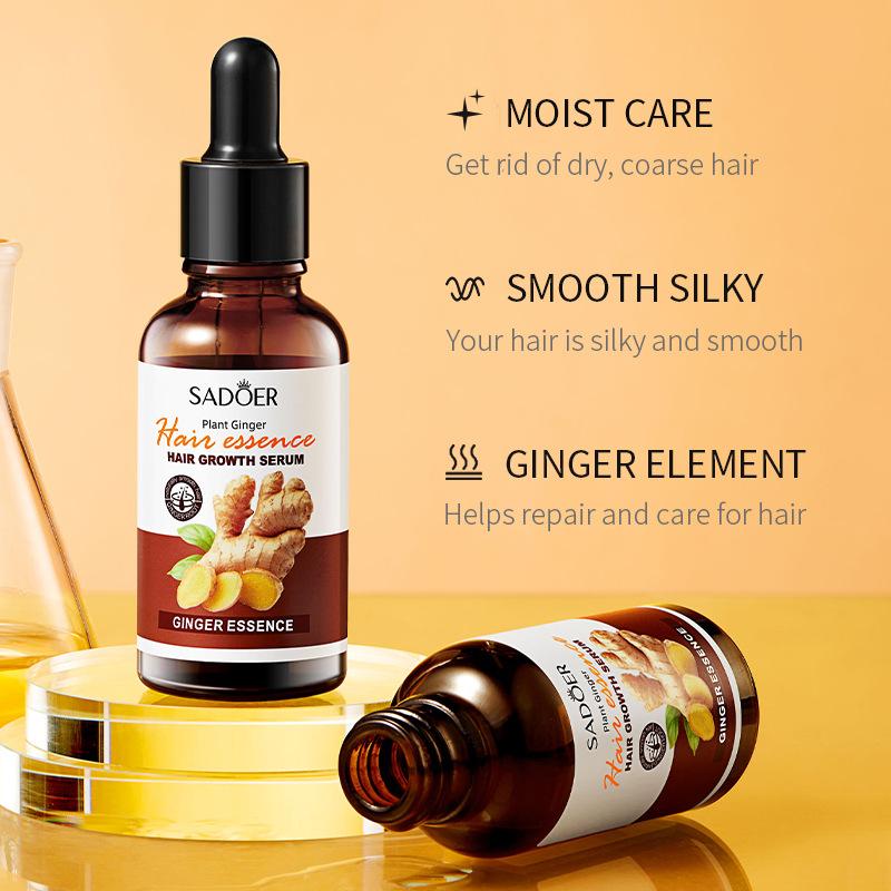 x Ginger Hair Growth Serum | Promotes Hair Growth | Prevents Hair Loss | Haircare Comfort | Strengthens Hair Roots | Soothes Scalp Itching | Nourishes Dry Hair | Hair Growth Essence | Unisex | Hair care oil | hair treatments/scalp treatments | non-toxic