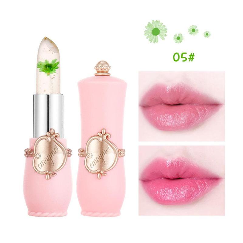 Flower Design Temperature Color Changing Lipstick, Hydrating Glossy Lip Glaze Stick, Plumping Lip Oil Lip Stick for All Occasions Makeup, Girls and Women, Lip Makeup