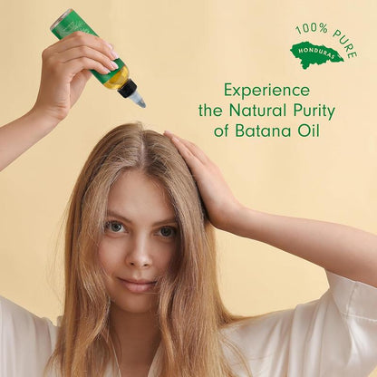 Batana Oil for Hair Growth: Dr Sebi Organic Raw Batana Oil from Honduras - 100% Pure & Natural - For Thicker & Stronger Hair - 4 FL OZ