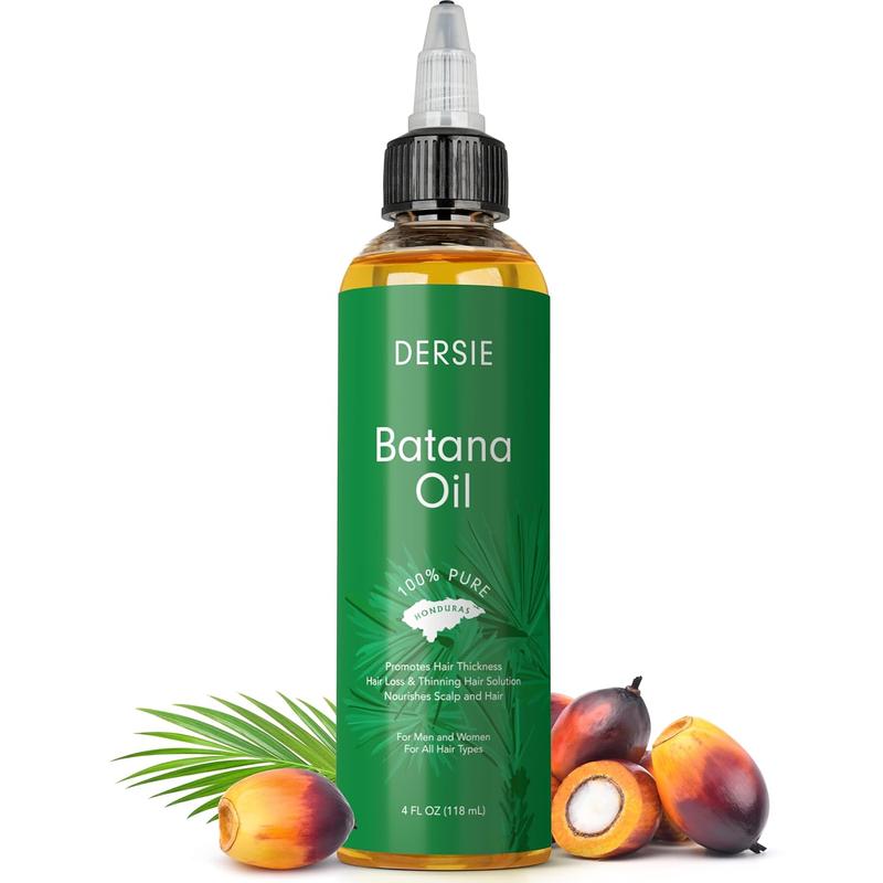 Batana Oil for Hair Growth: Dr Sebi Organic Raw Batana Oil from Honduras - 100% Pure & Natural - For Thicker & Stronger Hair - 4 FL OZ