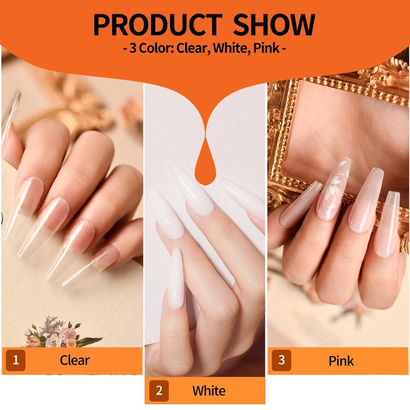 Acrylic Nail Kit, Trending Products, 10pcs Acrylic Powder & Professional Acrylic Liquid Set, DIY Nail Art Kit for Beginner DIY at Home, Summer Comfort Nail Art Accessories