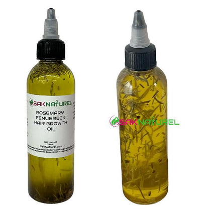 Rosemary Fenugreek Hair Growth oil - Long Hair - Thick Hair - Hair Growth - Ayurverdic Hair growth oil - Rosemary Hair Oil - Hibiscus Hair growth oil - Indian Hair Growth oil - Chebe Hair Growth Oil Organic - Herbal Haircare Moisturizing Peppermint