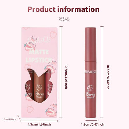 Long-lasting Matte Lipstick, Easy Coloring Lip Gloss for All Occasions Lip Makeup, Cosmetic Accessories, Hydrating Music Festival Makeup Supplies