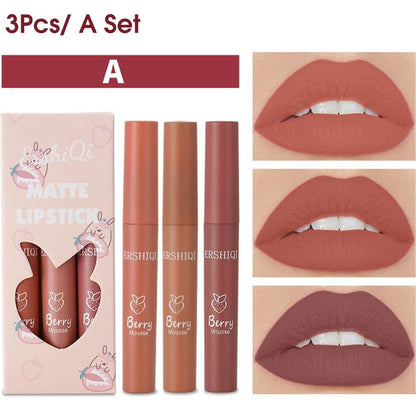 Long-lasting Matte Lipstick, Easy Coloring Lip Gloss for All Occasions Lip Makeup, Cosmetic Accessories, Hydrating Music Festival Makeup Supplies