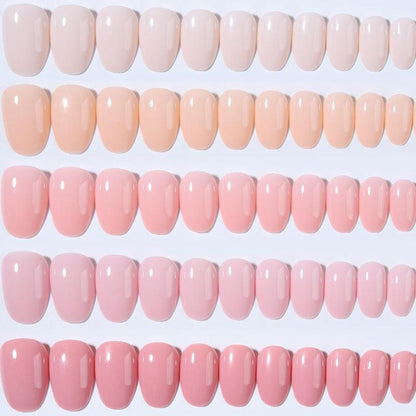 12 Solid Colors Press On Nails, 288pcs/box Almond False Nails, Removable Nail Art Artificial Full Cover Nail Tips, Women Girls DIY Manicure