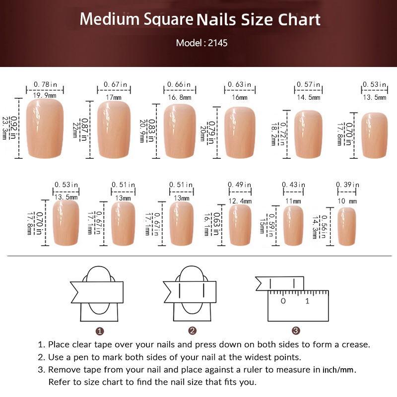 Glitter Line Pattern Fake Nail & Tape & Nail File, 24pcs French Style Short Square False Nails For Women & Girls, Removable Nail Art Artificial Full Cover, Women Girls DIY Manicure