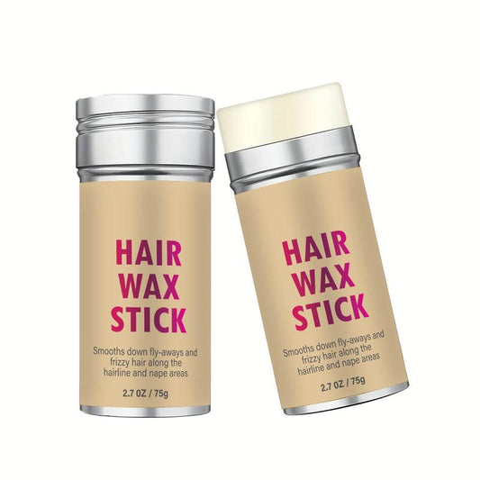 Summer 75g Hair Wax Stick, Non-Greasy Hair Edge Control Frizz Control Hair Stick, Hair Wax Gel, Long Lasting Hair Pomade Stick Hair Styling Gel, Flyaway Hair Tamer Wig Smoothing Wax Cream, Hair Styling Product