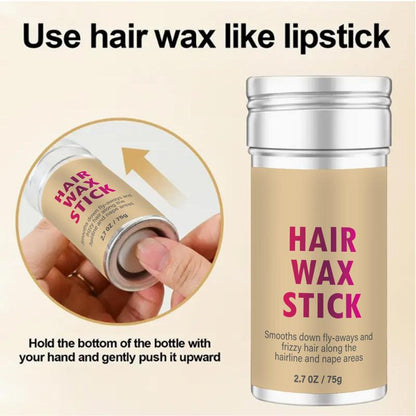 Summer 75g Hair Wax Stick, Non-Greasy Hair Edge Control Frizz Control Hair Stick, Hair Wax Gel, Long Lasting Hair Pomade Stick Hair Styling Gel, Flyaway Hair Tamer Wig Smoothing Wax Cream, Hair Styling Product