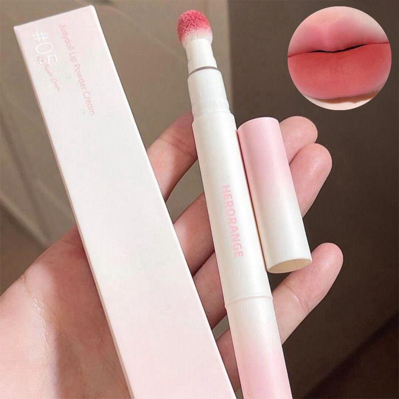 Fur Ball Sponge Head Matte Lipstick for Music Festival Makeup, 1 Count Velvet Matt Finish Lip Gloss for Girls, Lip Moisturizer Comfort and Hydrate Dry Lips Skin Care Skincare Beauty Gifts for Women