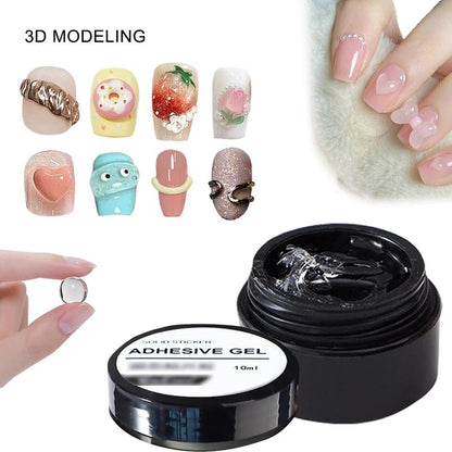 Maryton Solid Nail Gel Glue for Clear Acrylic Nail Tips Soft Gel Nail Tips,Gel Extensions Nail Strengthen,Builder Hard Gel Glue for Press on Nails Fake Nails,Modeling Gel for 3D Sculpture Home Salon DIY Nail Art,UV Light Cured