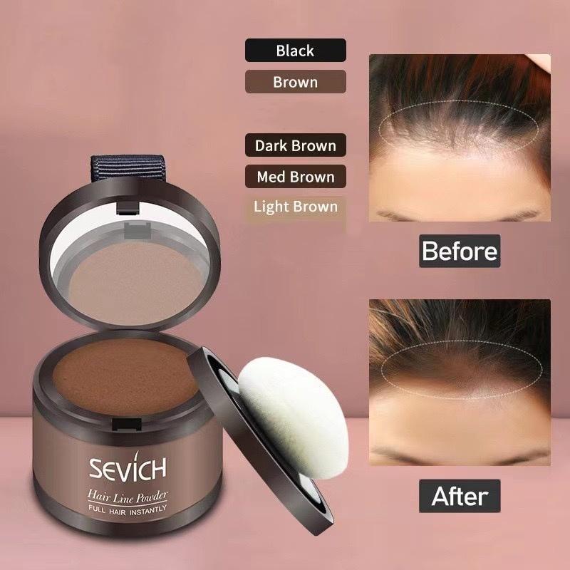 Instantly Hairline Shadow -Hairline Powder, Quick Cover Grey Hair Root Concealer, Eyebrows & Beard Line, Hair Root Touch Up for Thinning Grey Hairline, Windproof&Sweatproof