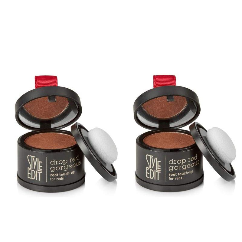 Style Edit Drop Red Gorgeous Root Touch Up Powder For Gray Hair Roots or Thinning Hair Dye Color Haircare