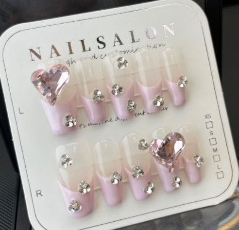 Press on nails,Handmade,Meduim Length,Cute,Super Strong