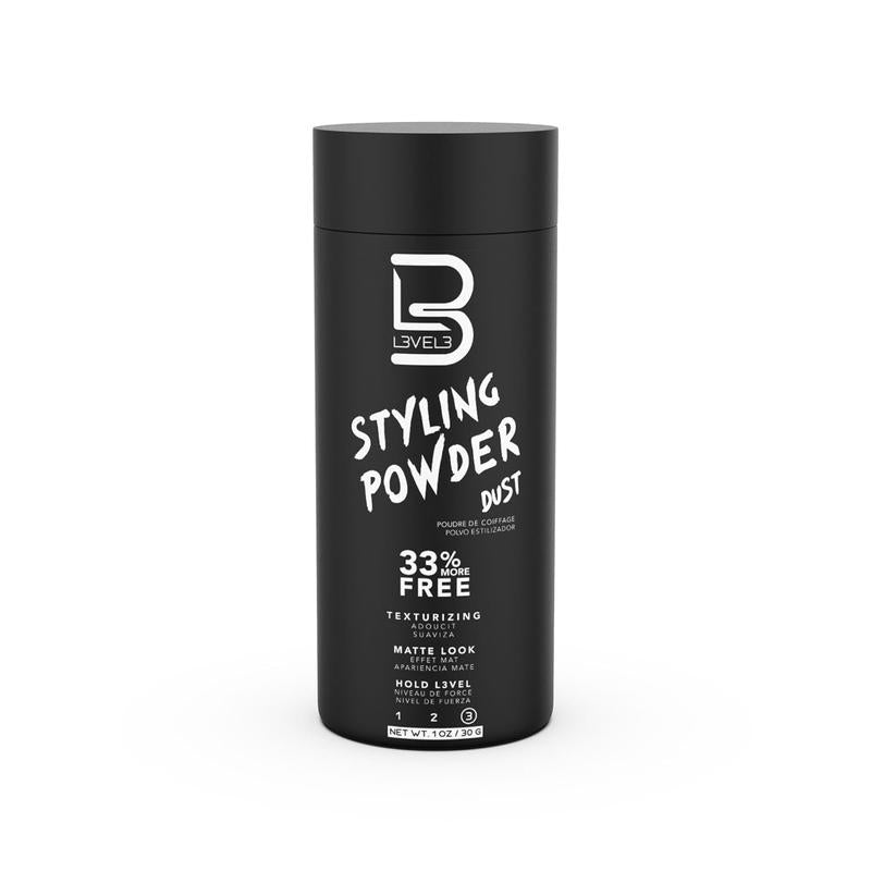 L3 Level 3 Styling Powder - Natural Look Mens Powder - Easy to Apply with No Oil or Greasy Residue Haircare Pack