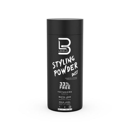 L3 Level 3 Styling Powder - Natural Look Mens Powder - Easy to Apply with No Oil or Greasy Residue Haircare Pack