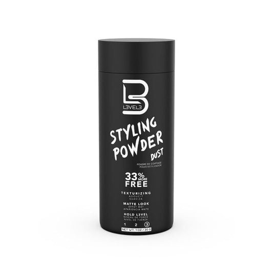 L3 Level 3 Styling Powder - Natural Look Mens Powder - Easy to Apply with No Oil or Greasy Residue Haircare Pack