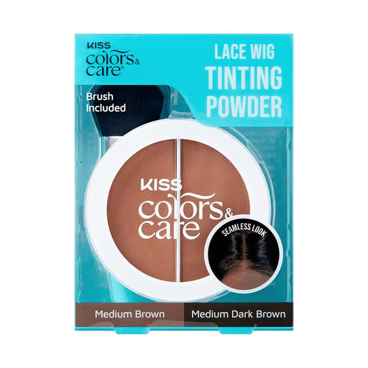 KISS Colors & Care Lace Wig Tinting Powder, 0.28 oz ¨C Dark Duo