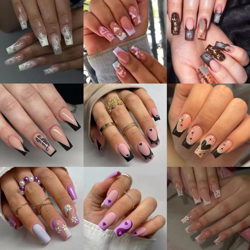 MEDIUM LENGTH PRESS ON NAILS 24PCS