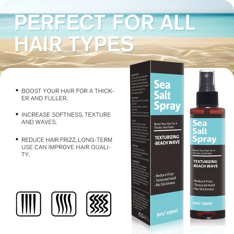 Berlaney Seasalt spray-Natural sea salt spraysuitable for male and female hair, increases theinstant volume, texture, thickness and lightness lTexturing and thickening sea salt spray hair GelHaircare