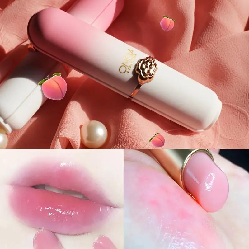 Moisturizing Color Changing Lip Gloss, 1 Count Glossy Tinted Liquid Lip Stick, Hydrating Lip Glaze Stick, Nourishing Lip Care Lipstick, Plumping Lip Oil