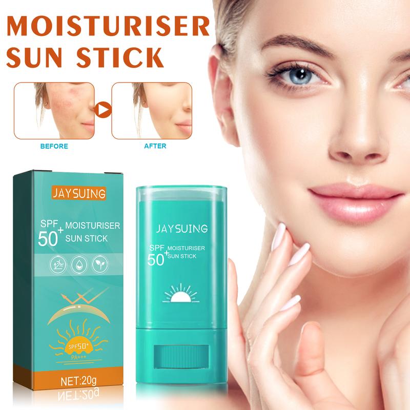 Sunscreen Stick SPF 50+,Face Sunscreen for All Skin Types,Water Resistant & Lightweight,Effective UV Protection Long Lasting Moisturizing Sun Stick Facial Moisturize Skincare Makeup Comfort Skin Repair Hydrating