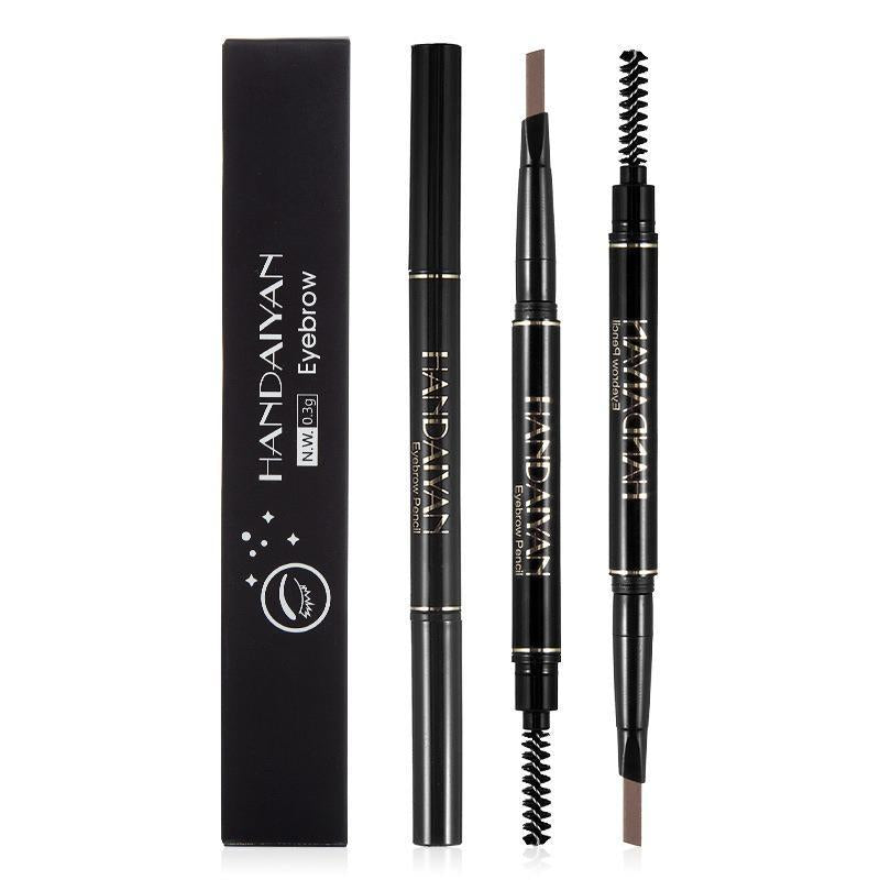 Double-ended Eyebrow Pencil, Waterproof Long Lasting Eyebrow Pencil, Brow Styling Brush, Brow Shading & Filling Pencil, Brow Brush Makeup Tool, Eye Makeup Products