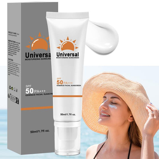 SPF 50+ Sunscreen For Face,  Hydrating Sun Essence Face Sunscreen,Refreshing Non-sticky Sun Protection,Portable Outdoor Sunscreen for All Skin Types