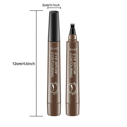 Cosmetic Long-wearing 4 Point Eyebrow Pencil, 1 Count Long Lasting Eyebrow Pen, Brow Styling Brush, Brow Shading & Filling Pencil, Eye Brow Makeup Products