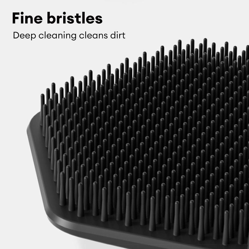 Silicone Facial Scrubber, 3 Counts Soft Silicone Body Scrubber, Facial Cleaning Brush, Handheld Face Exfoliator Massage Brush, Beard Cleaning Styling Brush