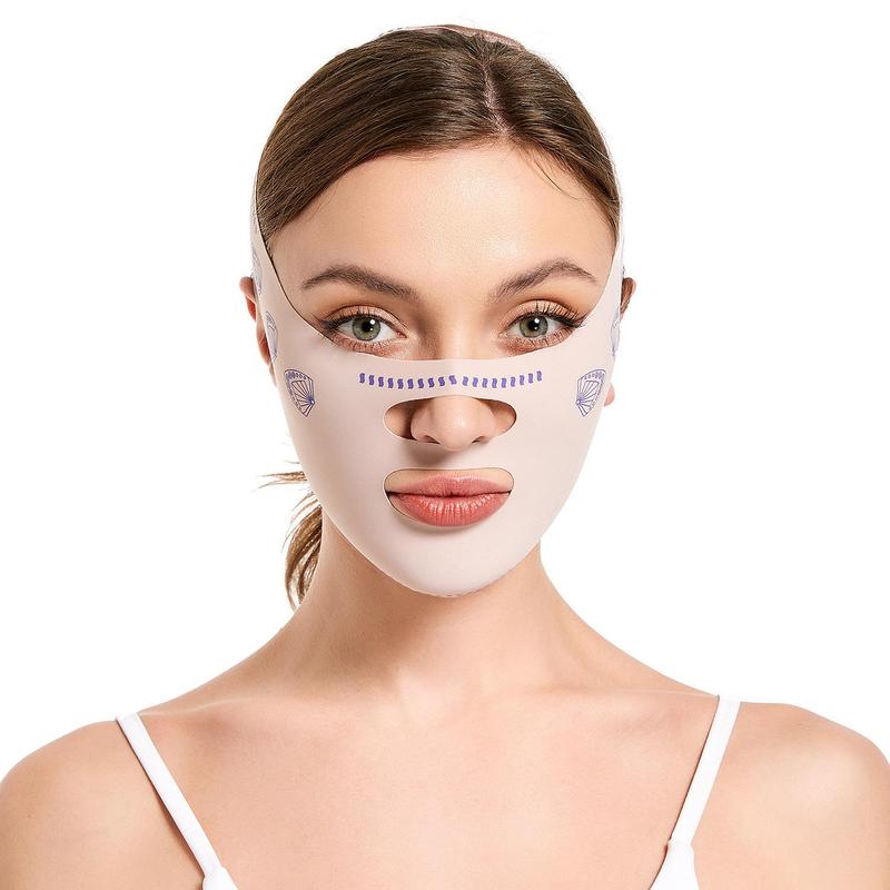 V-shaped Face Lifting Mask, Reusable Face Slimming Strap, Occlusal Muscle Facial Sleeping Mask for Women, Facial Skin Care Tool