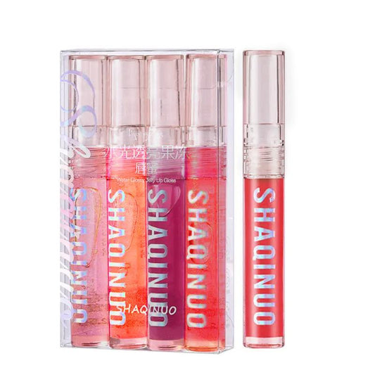 4pcs/set Hydrating Lip Oil, Glossy Lip Glaze Stick, Plumping Lip Oil Juicy Lipstick For All Occasions Makeup, Girls And Women