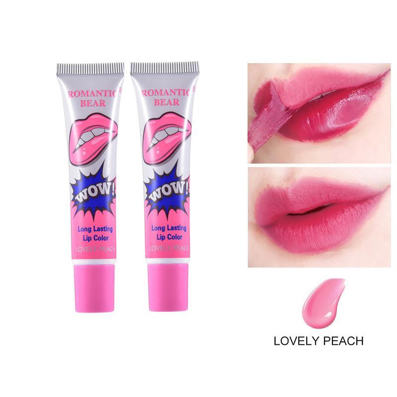 Amazing Tear Off Lip Gloss, 2 Counts Long Lasting Peel Off Lip Oil, Moisturizing Tinted Lip Plumper, Tear Off to Have Natural Lip Color, Cosmetic Beauty Supplies