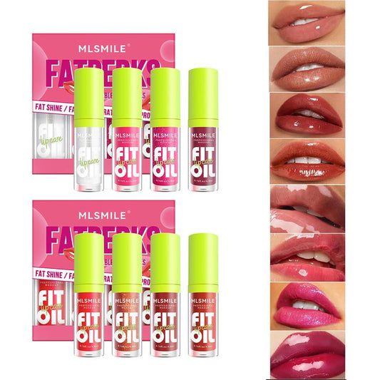 8 Colors Shiny Transparent Lip Gloss Plumping Long Lasting Nourishing Non-sticky Fresh Clear Smooth Lip Care Lipstick Makeup Glossy Cosmetic