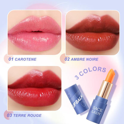 SACE LADY Tinted Lip Balm Moisturized Lasting Waterproof Lip Stain Magic Color Changing Pigmented Lipstick