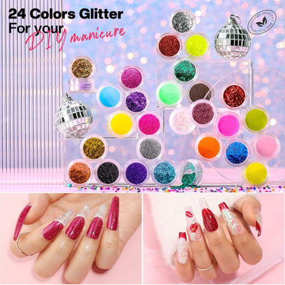 Morovan Acrylic Nail Kit for Beginners: with Everything Professional Gel Polish Kit with U V Lamp Acrylic Nail Set with Glitter Acrylic Powder Complete Starter Kit Acrylic Nail Supplies